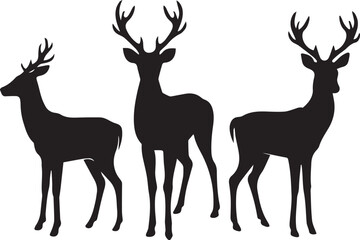 deer vector silhouette, deer vector illustration,deer vector art, deer vector logo