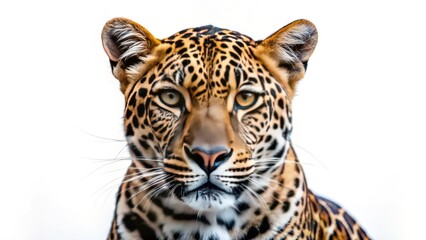 Fototapeta premium Close Up Leopard Portrait: Wild Cat Photography, Big Cat Face, African Wildlife, Spot Detail, Feline Eyes