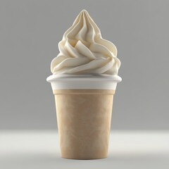 vanilla ice cream cup, vanilla ice cream, vanilla ice cream