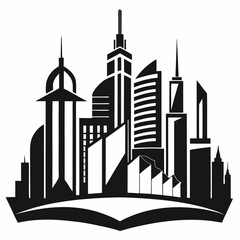 Obraz premium city skyline vector illustration