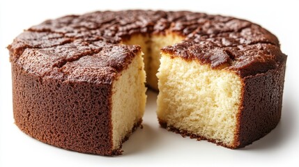 photo a Cream Cheese Pound Cake isolated on white background,Transparent background, clear border, for easy background separation,stock photo
