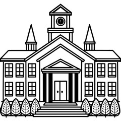 Fototapeta premium vector illustration of a church
