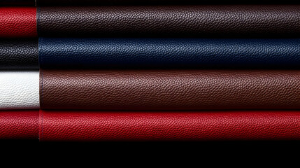 Multicolor Leather Strips Texture Background