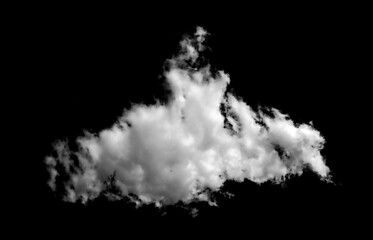 Collection of white clouds or fog for fog design, smog, abstract clouds, fog over the sky, summer, dark grey storm, condensation, isolated on black background.	
