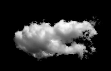 Collection of white clouds or fog for fog design, smog, abstract clouds, fog over the sky, summer, dark grey storm, condensation, isolated on black background.	
