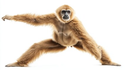 Obraz premium Gibbon isolated on white background