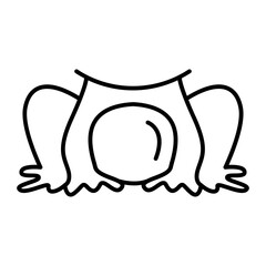 Frogs outline icon