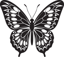 butterfly vector illustration, butterfly clipart, butterfly silhouette vector illustration, butterfly silhouette vector black and white