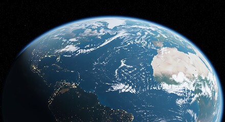 planet earth in space