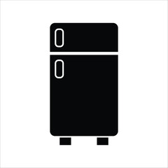 refrigerator icon line template vector