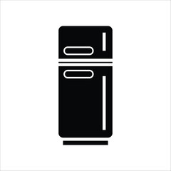 refrigerator icon line template vector