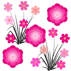 seamless pattern with flowers,Abstract vector color background with empty place for text, abstract rainbow rain, colored lines with bright spots.