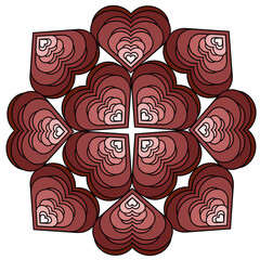 seamless floral pattern,Geometric nature style, Can be used for labels, packages, cards, prints, web design, fashion, leaflet, cosmetics invitations etc. Editable vector illustration file. 