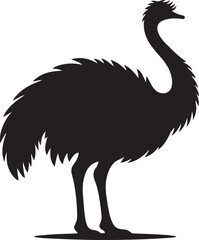 Ostrich icon vector illustration simple design
