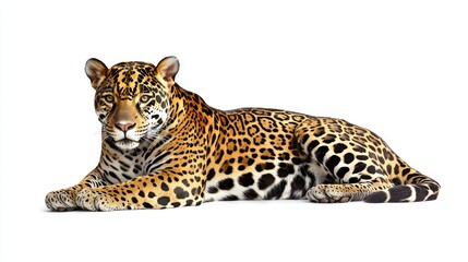 Obraz premium Jaguar isolated on white background