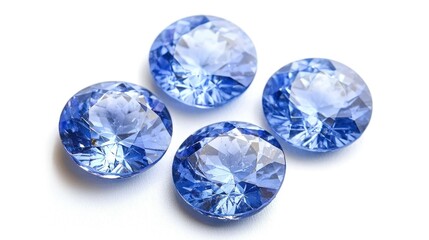 Jeremejevite isolated on white background