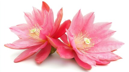 Obraz premium Kadupul Flower (Epiphyllum oxypetalum) isolated on white background