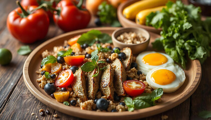 Chef plating gourmet dish in a high-end kitchens.