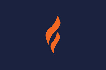 letter f fire logo icon  vector design template  concept