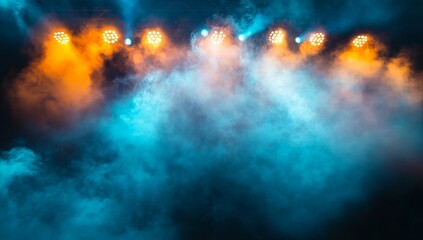 Stage Lighting with Smoky Effect