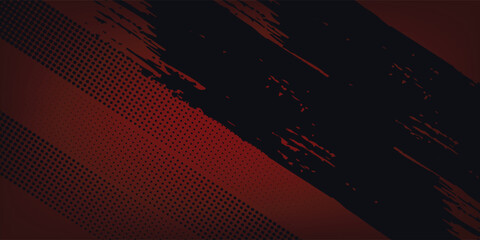 Grunge texture effect background. Distressed rough dark abstract textured. Black isolated on red. Graphic design element vintage style decoration concept vector