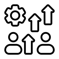 Cooperative Growth Outline Icon