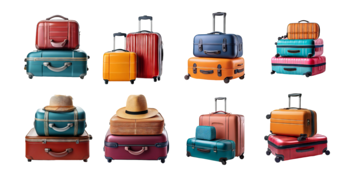 Colorful Luggage Collection for Travel Needs