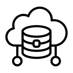 Big Data Outline Icon