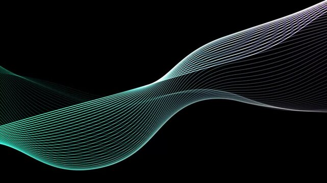 Abstract line background video, flowing line animation, dynamic visual aesthetic