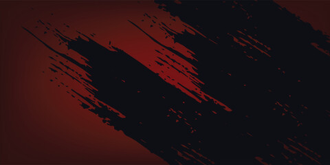 Grunge texture effect background. Distressed rough dark abstract textured. Black isolated on red. Graphic design element vintage style decoration concept vector