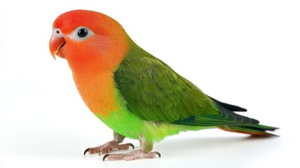 Fototapeta premium Lovebird isolated on white background
