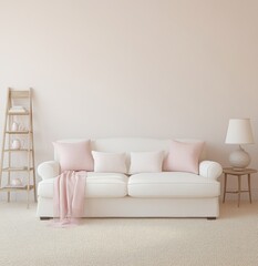 Light and airy living room with a soft, neutral palette