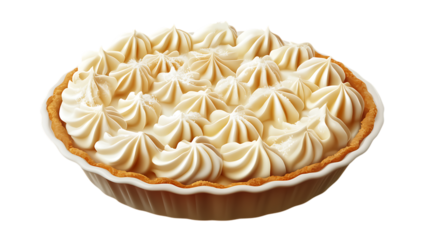  Indulge in the Perfect Realistic Sugar Cream Pie A Sweet Delight.png