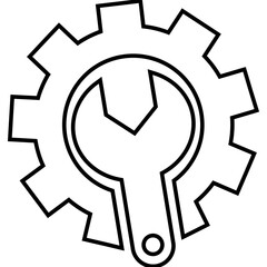 Repair, setting, management icon