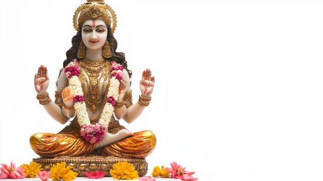 Parvati isolated on white background