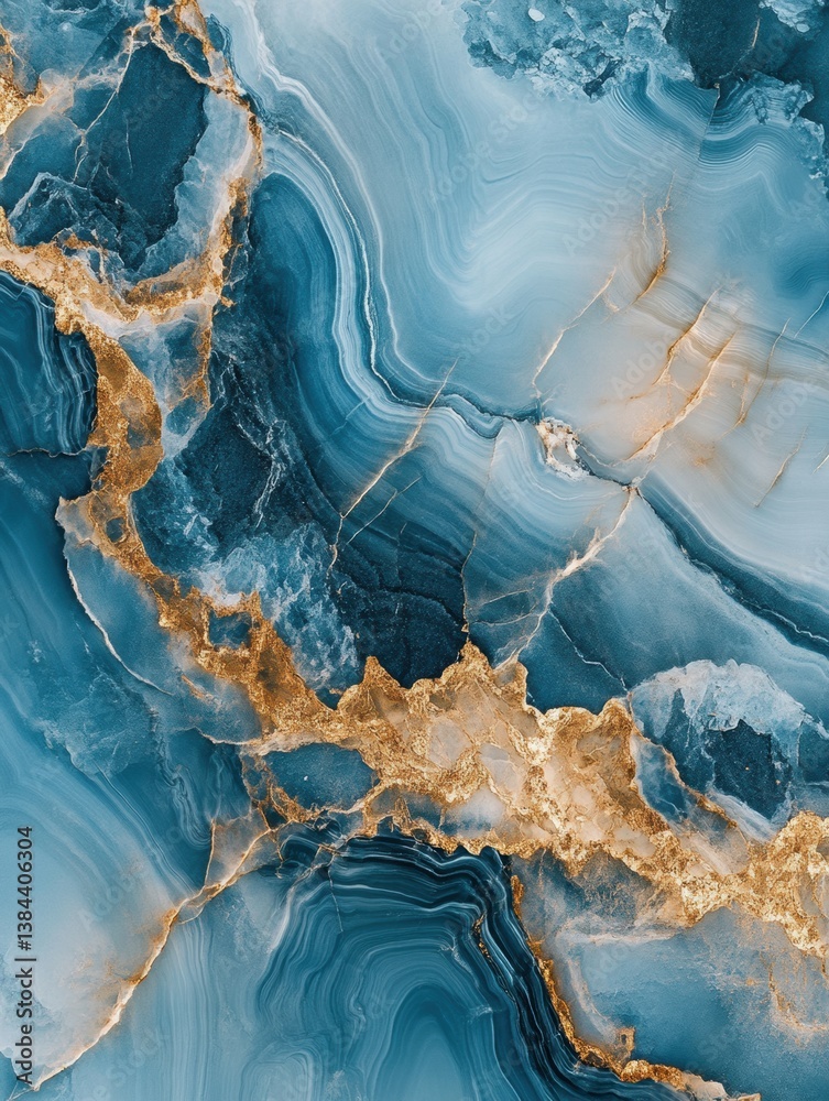 Poster Luxurious marble pattern with soft neutral tones and elegant flowing veins showcasing a minimalistic aesthetic in a serene setting