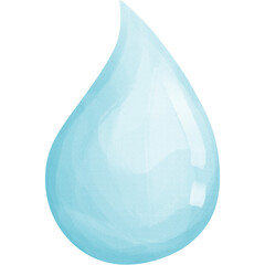 cute element clipart of water drop, blue symbol 