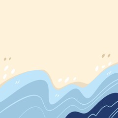 the beach wallpaper, sea template for background decoration.