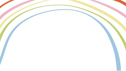 colorful rainbow template, illustration paper frame