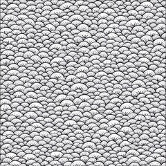 Naklejka premium Abstract pattern with classic wave shapes.