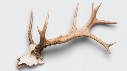 Deer skull and antlers
