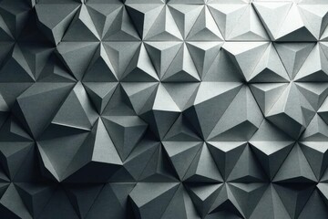 Obraz premium Subtle grayscale interlocking triangles forming a seamless backdrop, shape, simple texture