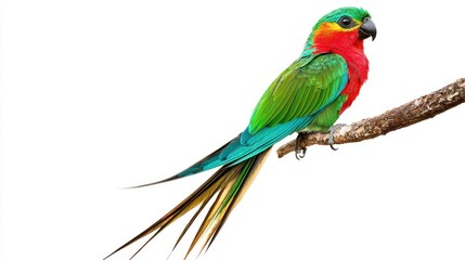 Obraz premium Resplendent Quetzal isolated on white background