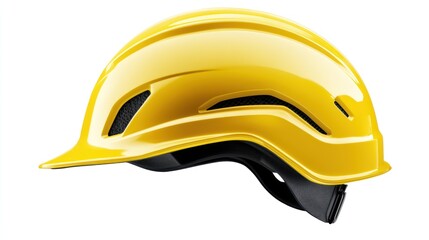 Fototapeta premium Yellow safety helmet, studio shot, construction