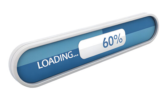 Progress bar PNG, loading indicator, isolated.