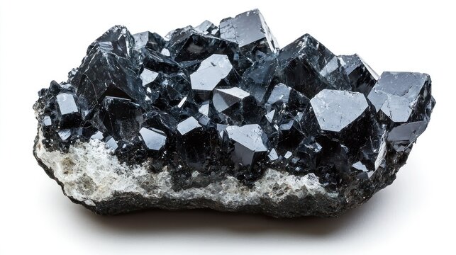 Serendibite isolated on white background