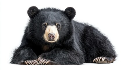 Fototapeta premium Sloth Bear isolated on white background