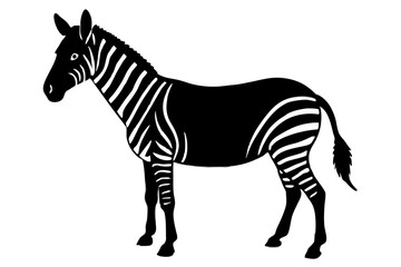 Zebra silhouette vector illustration