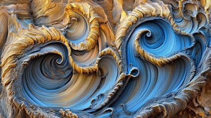 Abstract swirls of color and texture (1)