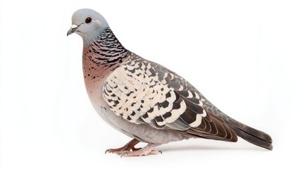 Spotted Dove isolated on white background